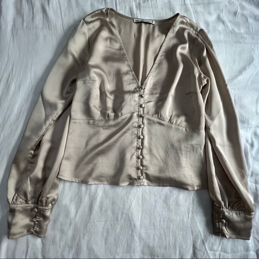 button down silk shirt